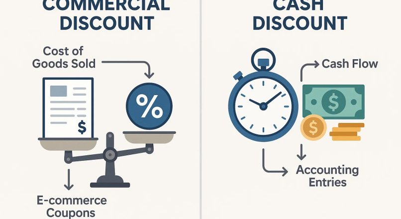 الفرق بين الخصم التجاري والخصم النقدي