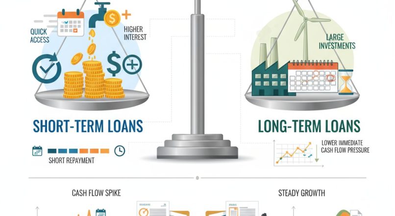 الفرق بين القروض قصيرة الأجل وطويلة الأجل في القوائم المالية
