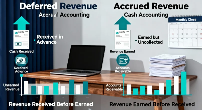 فهم الاستحقاق المحاسبي – 3 أمثلة للإيراد المقدم والمستحق
